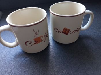 Mugs, lot de 2, neuf