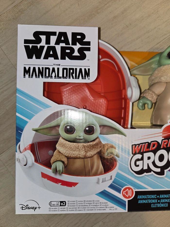 Star wars mandalorian grogu animé neuf avec son berceau - photo numéro 2