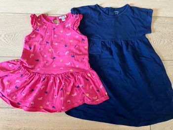 Lot de deux jolies robes été en coton 24 mois Bout’chou