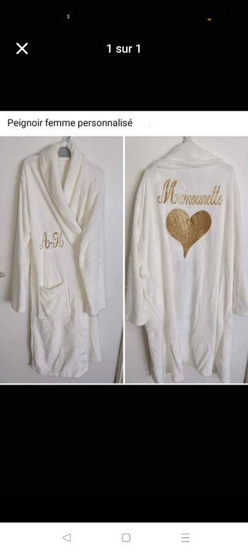 Peignoir femme personnalisé