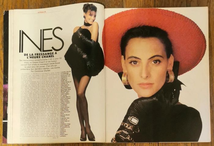 Ancien magazine Madame figaro couverture Inès de la fressange 1987 N°13403 Vintage - photo numéro 2