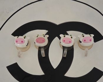 Lot de 4 crochets ventouse vache 🐄 – déco cuisine / salle de bain – style mignon kawaii