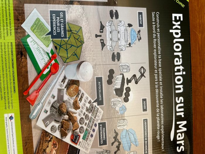 Coffret Clémentoni Exploration sur Mars base spatiale scientifique science jeu astronaute cosmonaute - photo numéro 4
