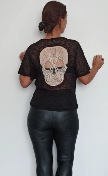 Top voile tête de mort