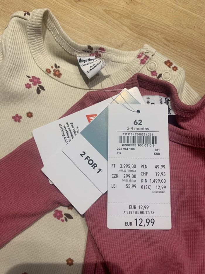 Lot de 2 bodies dopodopo - photo numéro 2