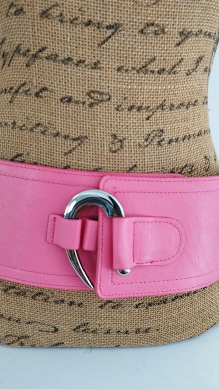 Ceinture large rose crochet 90 cm - photo numéro 8