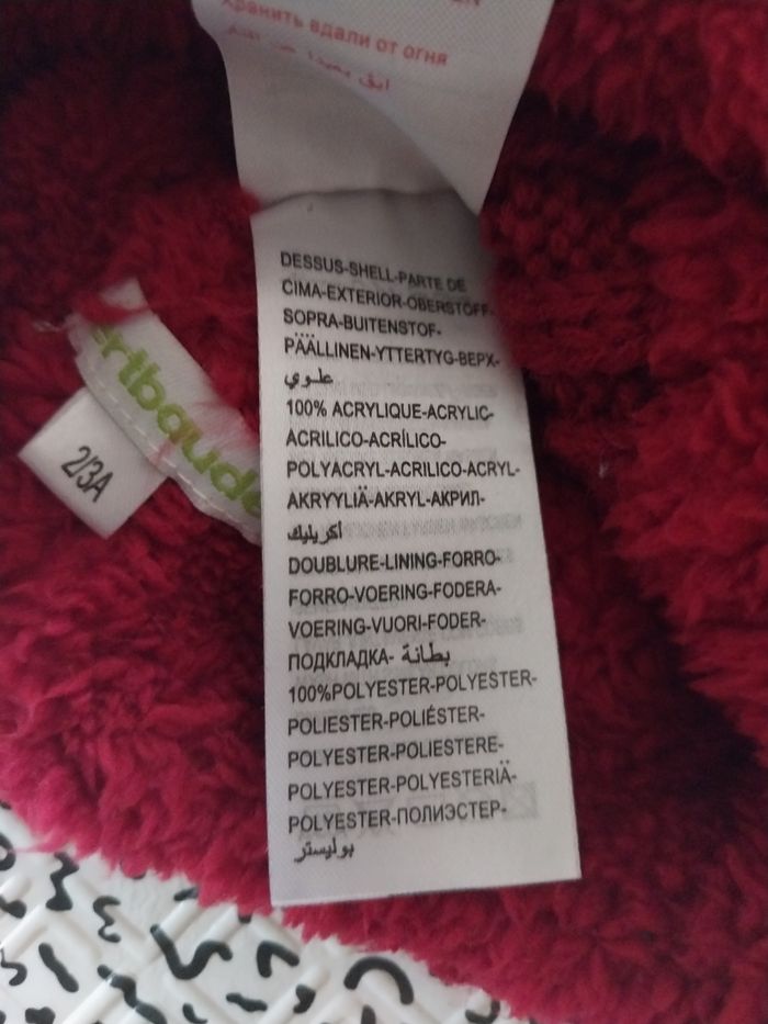 Casquette façon bonnet rouge Vertbaudet – taille 2/3 ans - photo numéro 4