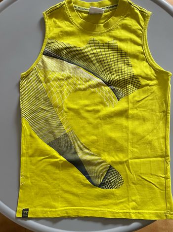 Débardeur garçon Puma jaune fluo 10ans