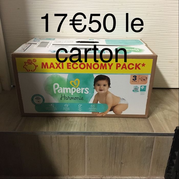 96 couches Pampers harmonie taille 3