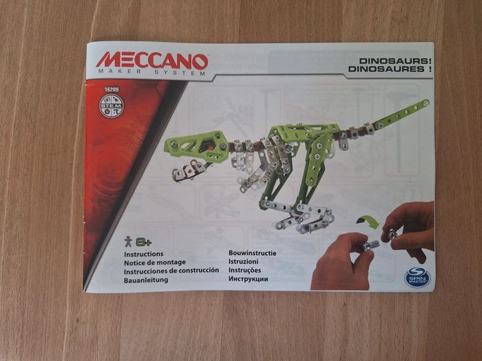Meccano dinosaure 10 en 1 véritable métal - photo numéro 3