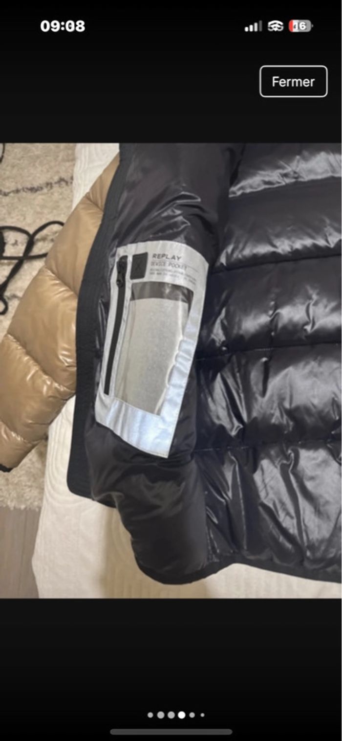Doudoune replay homme taille m comme neuf - photo numéro 3