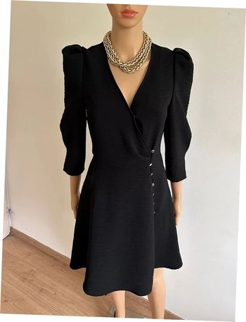 Robe noire neuve avec manches 3/4 Morgan taille 34 (valeur 70€)