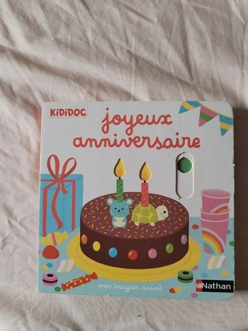 livre joyeux anniversaire mon imagier animé