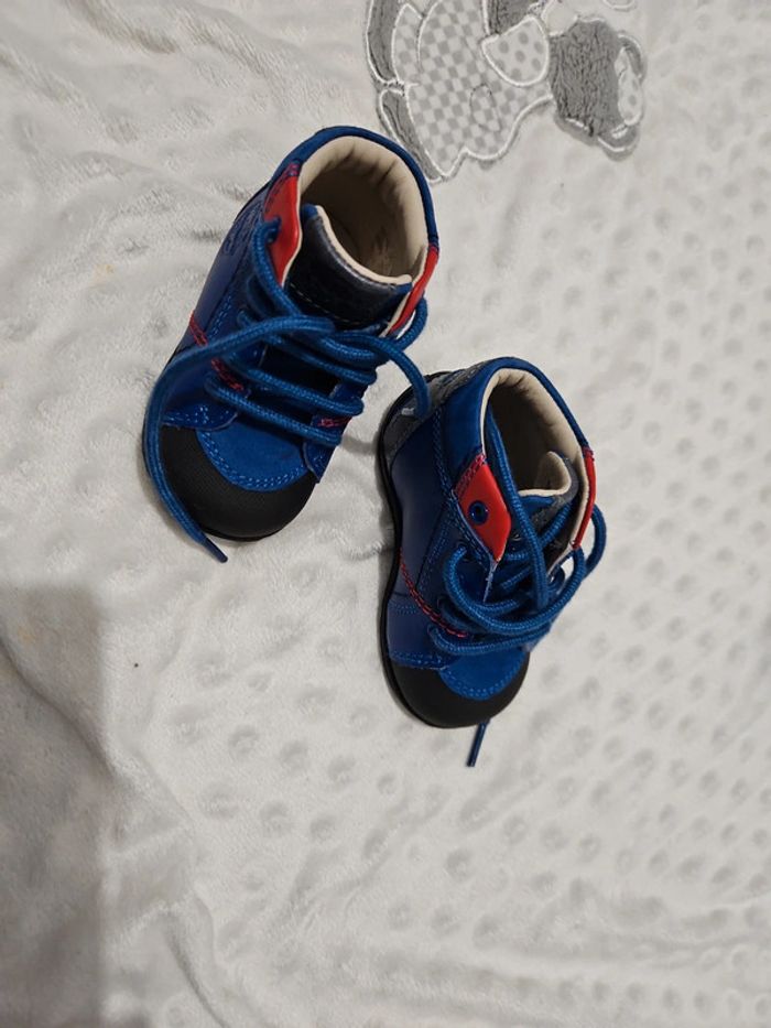 Botillon Cuir - Aster - Bleu - T18