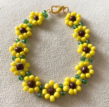 Bracelet en perles Tournesol 🌻