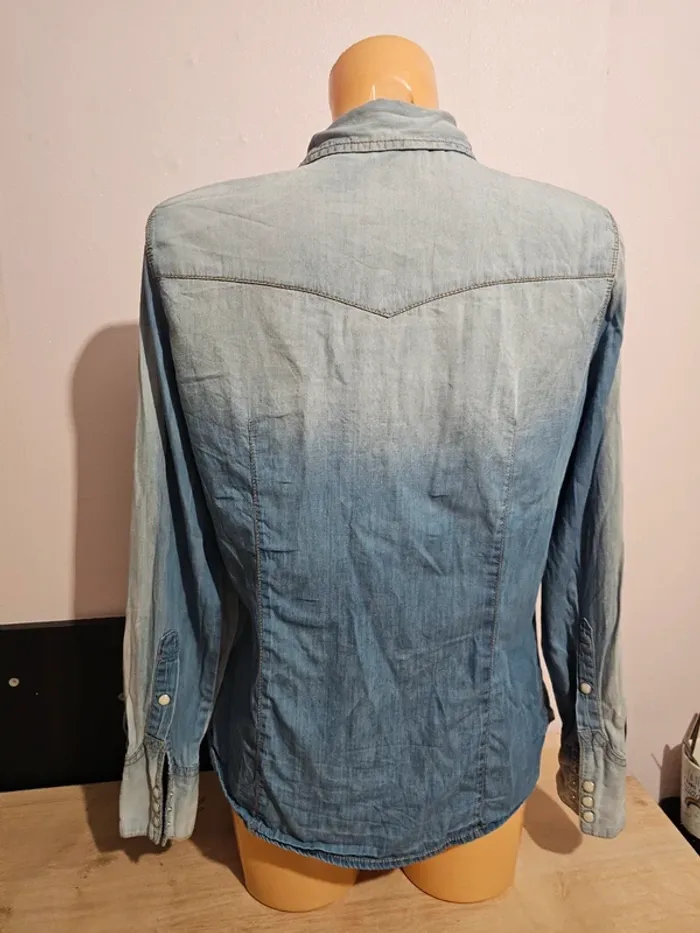Chemise veste légère en jean, esmara taille 42 - photo numéro 3
