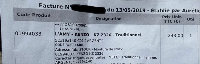 Lunettes de vue monture et verres Kenzo 🌻 - photo numéro 9