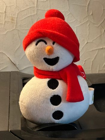 Peluche bonhomme de neige