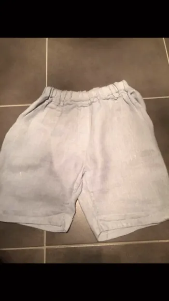 Short bermuda gris pailleté