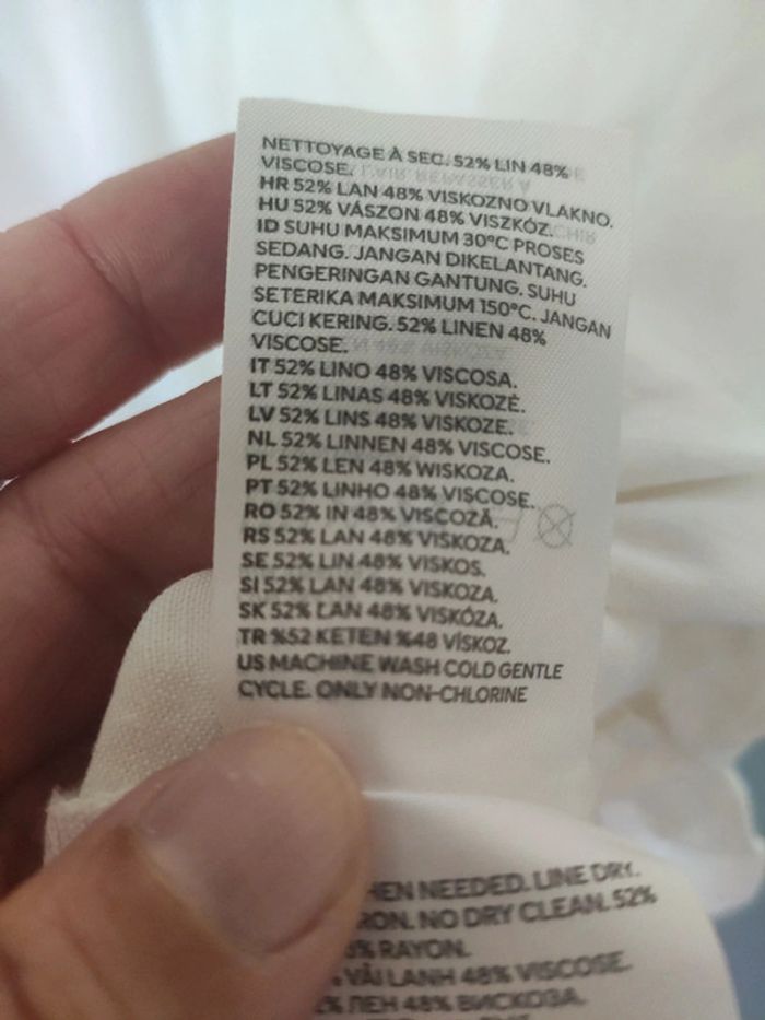 H&M tunique robe 52 % lin - photo numéro 6