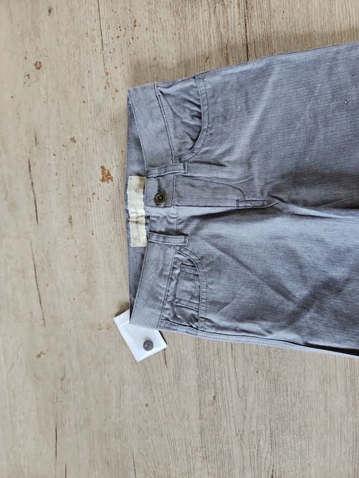 Pantalon gris chiné ajustable avec poches, Buissonnière, 6 ans, neuf - photo numéro 11