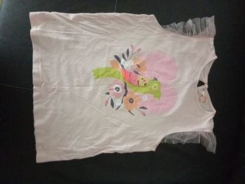 Débardeur motif fleurs oiseau 12 ans du pareil au même