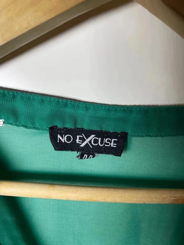 Chemise verte légère femme taille 44 / no excuse - photo numéro 4