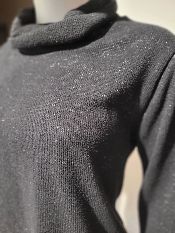 Pull noir brillant - photo numéro 3