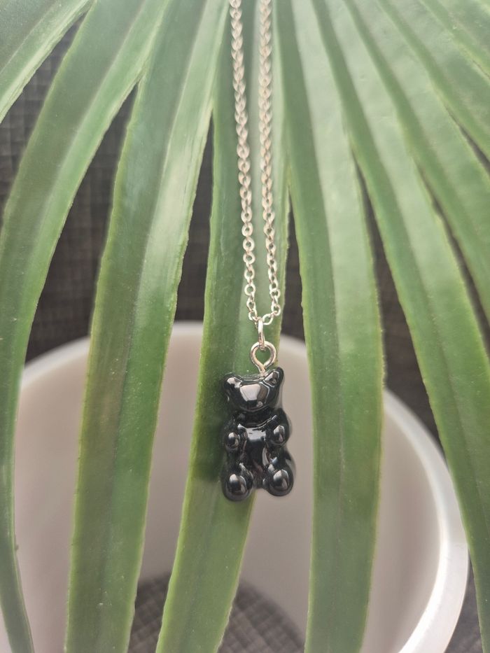 Collier "P'tit ours" Noir