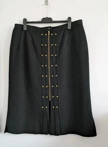 Jupe noire - 30% laine - Alain Weiz - taille 50