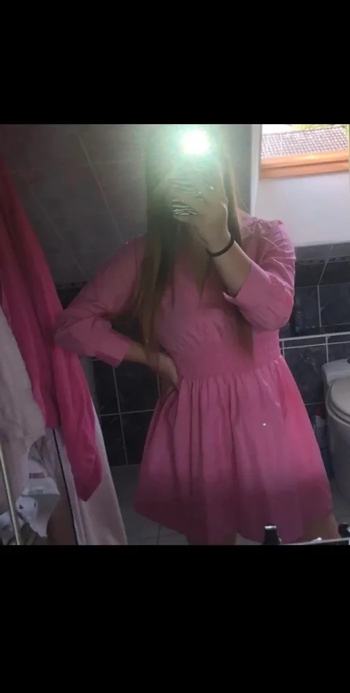 robe chemise rose zara - photo numéro 4