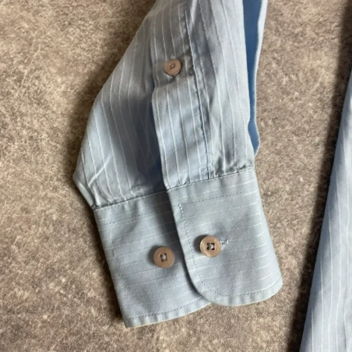 Chemise homme élégante Armand Thiery Per L’Uomo rayée bleu ciel 👔 #Business #Casual - photo numéro 5