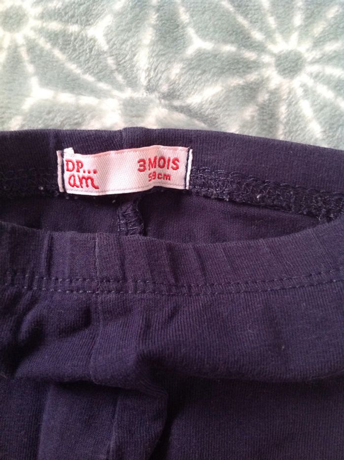 Leggings bleu DPAM - 3 mois - photo numéro 3