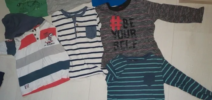 Lot t-shirts manches longues 3 ans - photo numéro 3