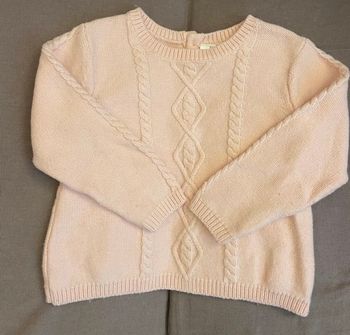 Pull rose pastel fille 2 ans