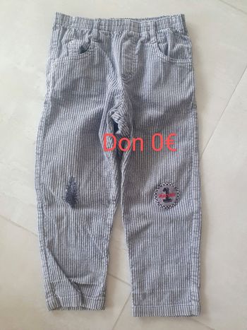 Don donne 5 ans pantalon Tom bus
