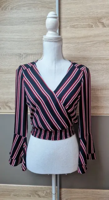 Blouse courte transparente