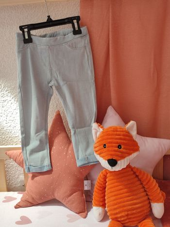 Pantalon Jegging  - Bleu ciel - 24 mois - Très bon état - Gémo