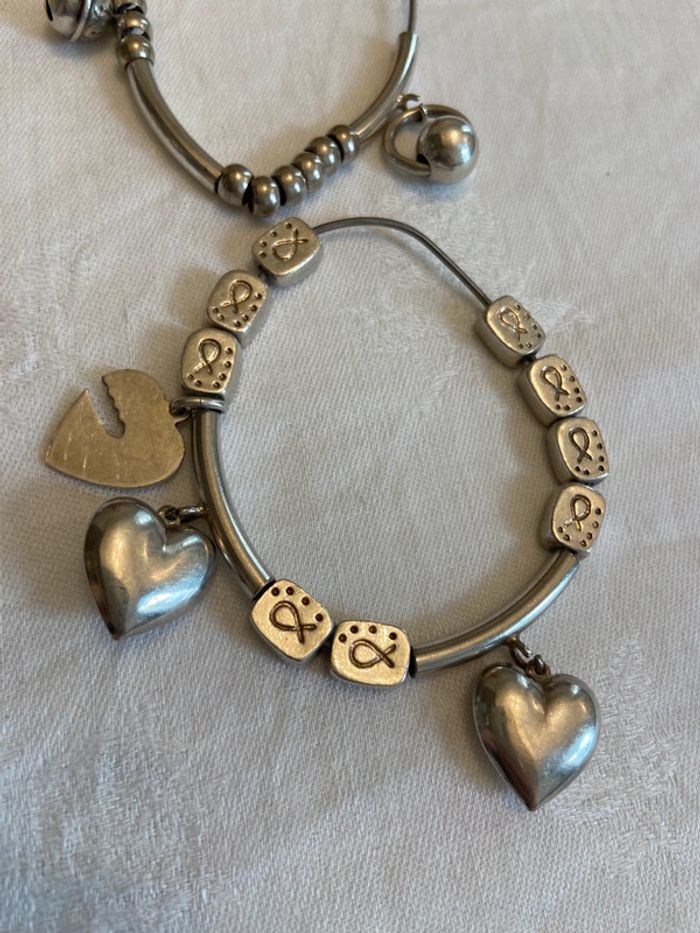 Bracelet en argent quatre rangs élastiques Réminiscence - photo numéro 12