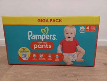 Giga Pack - Pampers baby-dry Pants - Taille 4 - pack de 124 couches