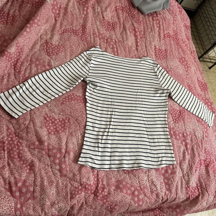 Teeshirt manches 3/4 col bateau taille L femmes - photo numéro 2