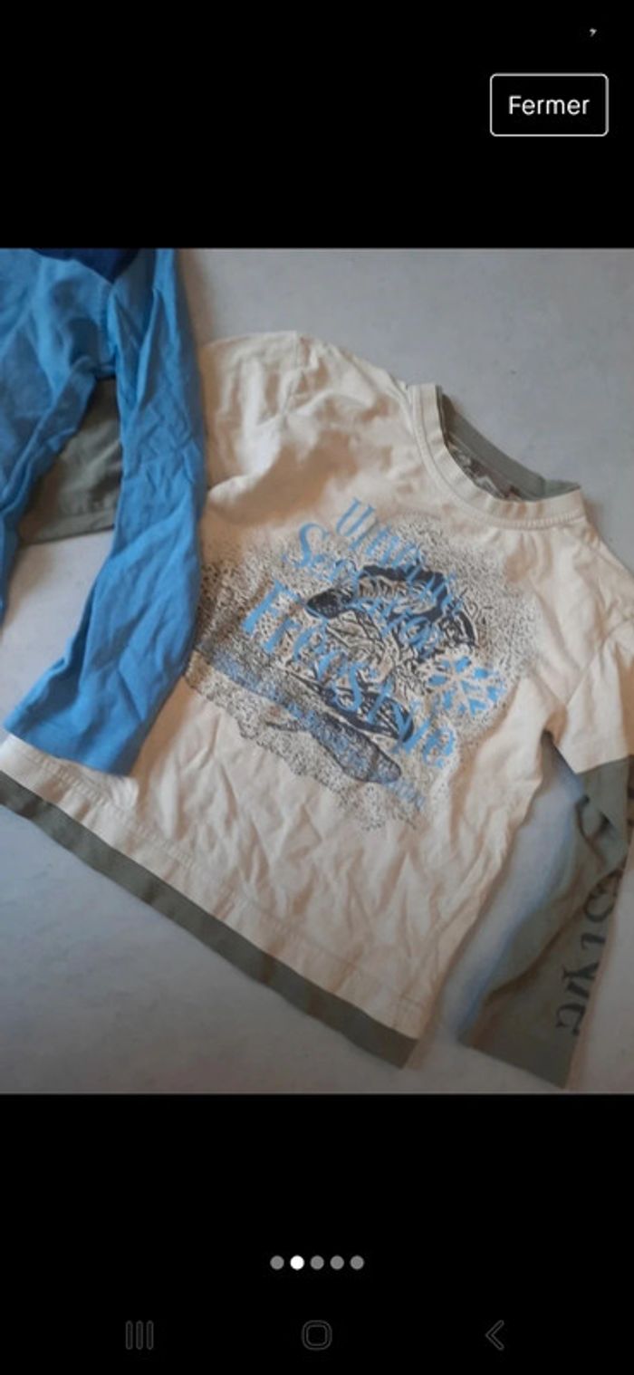 t-shirt manche longue bi color