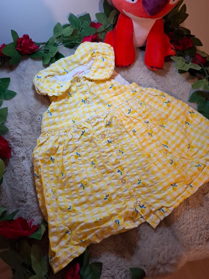 Robe d’hiver jaune motif citron - 18 mois - Du Pareil au Même