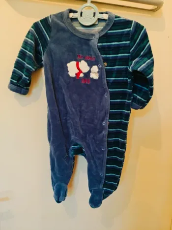 Pyjama velours 6 mois