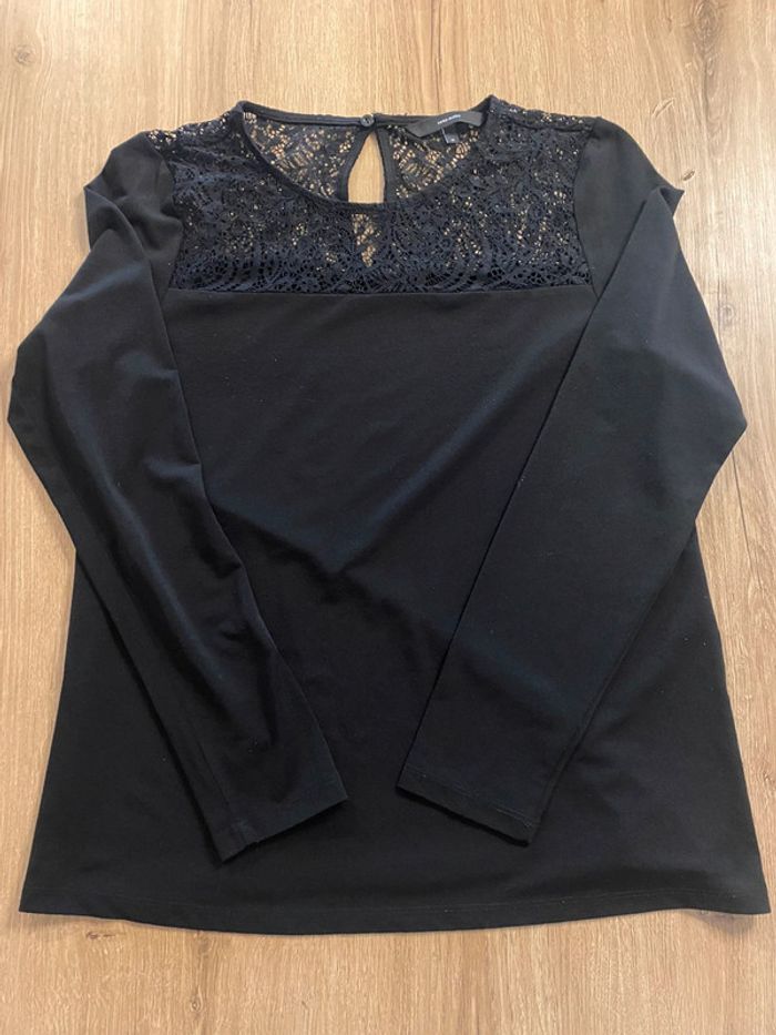 Haut manche longue noir taille M vero moda