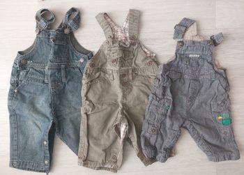 Lot de 3 salopettes 6mois
