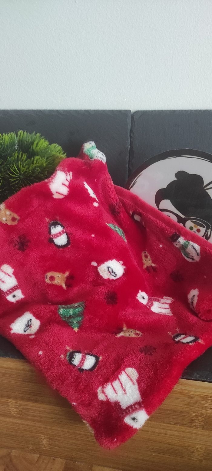 doudou renne my first christmas rouge marron boanc sapin père noël ours Pingouin - photo numéro 2