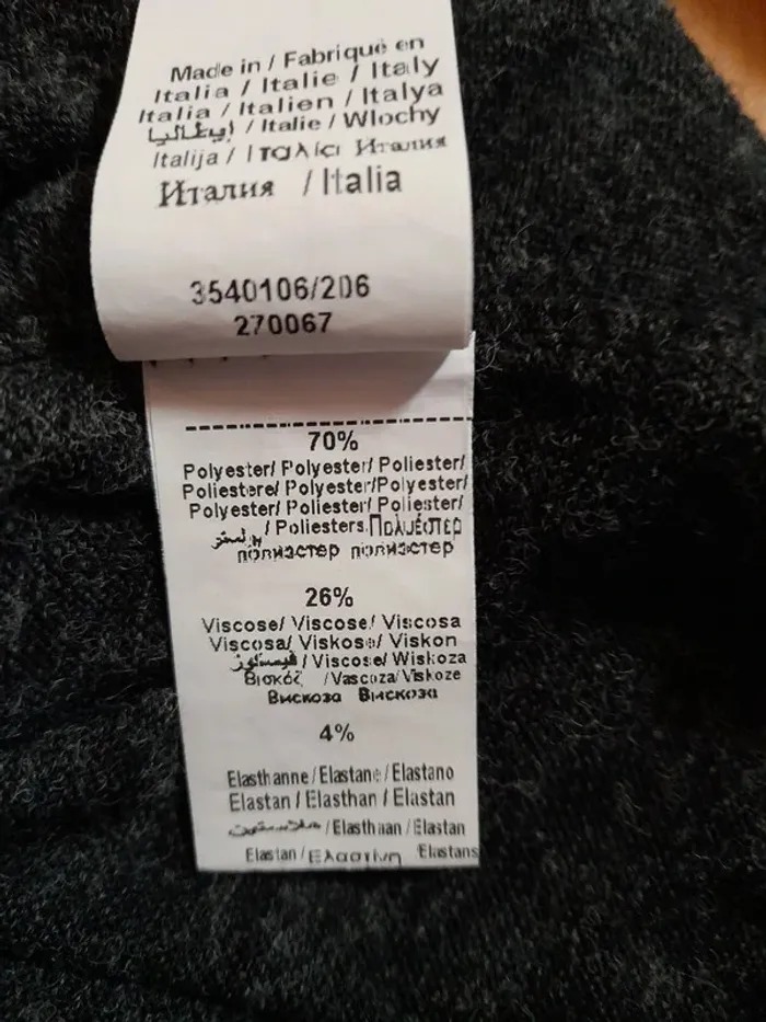 Pull Cache Cache Gris Anthracite Col Bateau Taille S (T1) - photo numéro 7