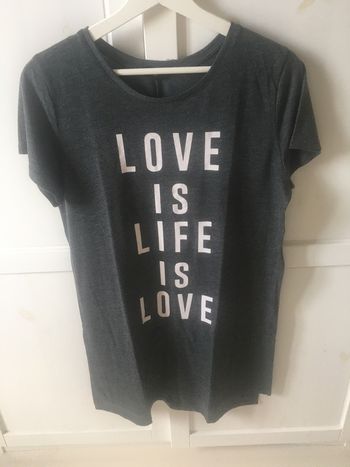 Tee shirt long gris