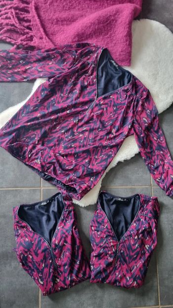 Haut top chemisier neuf XL 42 manches longues légères tissus elasthanne